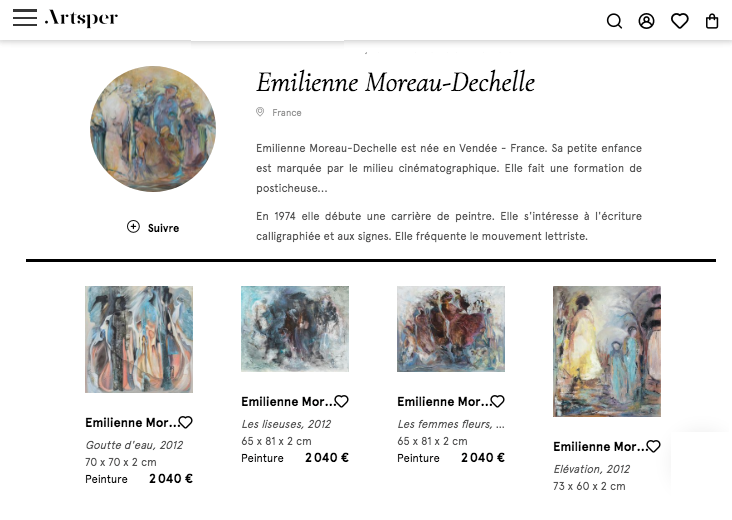 Emilienne Moreau-Dechelle Artsper